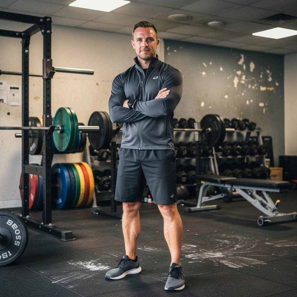 Grupa osób biorących udział w zajęciach cardio, w rytm dynamicznej muzyki.