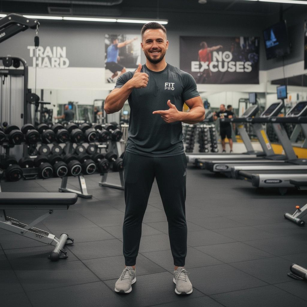 Zestaw sprzętu do ćwiczeń siłowych, w tym hantle i kettlebells, w dobrze oświetlonym pomieszczeniu.